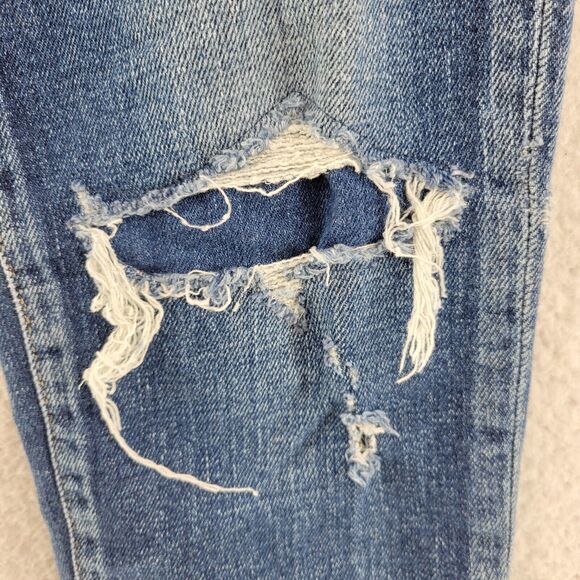 Moussy Vintage Jeans Womens Size 26 Distressed Mid Rise Cropped Skinny - Picture 11 of 15